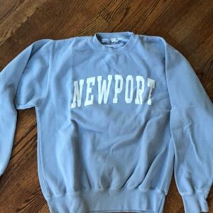 Blue Brandy Melville Newport Crewneck